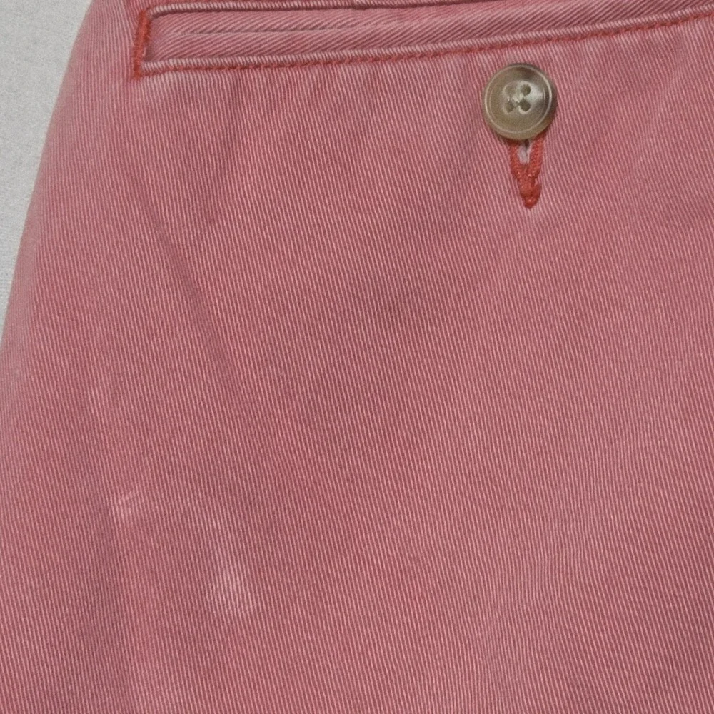 Polo Ralph Lauren Chino Shorts Men's 38 Pink Cotton Classic Fit Stain On Leg